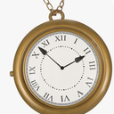 Gold Decorative Clock Necklace Unique Toy Clock Pendant for Halloween Parties Cosplay Events and Daily Wear Friends and Loved Ones