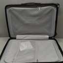 LUGGEX Luggage with Spinner Wheels, Polycarbonate Hard Shell Suitcase, Carry On 21 Inch, Charcoal Metallic
