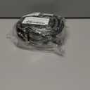 macoking Womens Belts for Jeans, Studded Double Grommets Leather Black Belt Women Men-L