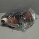 PETEPELA Cat Scratching Post, Mushroom Tall Cat Scratcher Featuring with Natural Sisal Scratching Poles and Interactive Toy Ball for Kittens and Small Cats (Brown) (18.9")