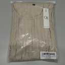 OUGES 2025 Fall Sweater Dress for Women Crew Neck Long Sleeve Knit Lightweight Casual Dresses (Large, Beige)