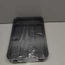 2 x Aujen Silverware Organizer - Expandable Kitchen Drawer Organizer, Adjustable Utensil Organizer, Cutlery Tray for Forks, Knives, Multipurpose Kitchen Organizers and Storage Solution, Black, Medium