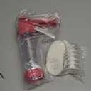 Cambom Clear Cookie Press Gun Kit with 16 Discs and 6 Icing Tips for DIY Biscuit Maker and Decoration Red