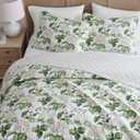 Martha Stewart - Twin Quilt Set with Sham, 2-Piece Floral Bedding