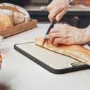 Stainless Steel Cutting Board, Double Sided Steel Cutting Boards for Kitchen, Stainless Steel/Wheat Straw Food-Grade Large Board for Meat, Non Toxic Cutting Board 1510