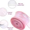 4 Roll Iridescent Organza Ribbon Sheer 4 Colour Organza Ribbon, Sheer Easter Craft Decorative Ribbons 10 Yards Wired Chiffon Ribbons for Flowers Bouquets Garlands Wedding Gift Wrapping Ornaments