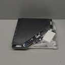 Corner Bread box for Kitchen Countertop,Farmhouse Acrylic Wavy Door Panel Food Storage Large White Bread box Container (Meduim, Black)