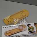 Tabletop Mini Bowling Game Set: Easter Basket Stuffers for Teens Boys Girls Kids Funny White Elephant Gifts for Adults Men Women Wooden Mini Bowling Set for Home Office Desk Toys Stress Relief Gadgets