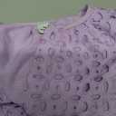 RUMIA Womens Dresses 2026 Summer V Neck Eyelet Lace A Line Short Dress (Purple, XL)