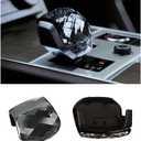 Egreat Crystal Gear Shift Knob Cover Trim Compatible with Land Rover Range Rover Sport/Vogue 2023-2025VELAR/Discovery 5 2021-2025 Interior Accessories (Black)