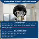 Upgraded 696N-R02 B Unit Bathroom Exhaust Fan and Cover Kit 70 CFM 3.0 Sone Quiet Bathroom Ceiling Fan Fit 663-G/J/H, 670-G/J/H, 671-G/J/H, 688-G/J/H/K, 689-G/J/K, S97012026 Bathroom Vent Fan