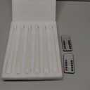 Flameless Taper Candles with 3D Wick, 9.6" Real Wax LED Candles with 2 Remote and Timer, 6 Pack Flickering Candlesticks Battery Operated, Classic Tall Taper Candle for Home, Wedding, Party, Ivory