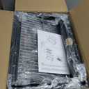 HaSteeL Portable Charcoal Grill, Small Folding Outdoor Grill, Mini Black Barbecue Grill with Thermometer, Compact Tabletop BBQ Grill for Camping Picnic Backyard Patio, 116 Square Inches & Screwdriver