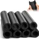 Amylove 8 Pcs 1 Feet Foam Pipe Insulation Foam Tube Insulating Water Pipe Pool Swim Noodles Pre Slit Heat Preservation Pipes Covers for Tubing Outdoor Winter Freeze Protection(Black, 1-1/4 Inch)