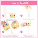 2 x VELSCRUN Hot Pink Crystal Tiara Crowns, Halloween Headband for Women, Princess Girls Tiaras, Queen Crown Princess Quinceanera Headpieces for Birthday Prom Bride Wedding Pageant Party Hair Band