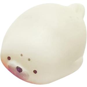 1Pc White Stress Relief Toys,Cute Soft White Seal Sensory Fidget Toys Squeeze Healing Toy Adult Gift Used to Relieve Stress,Christmas Birthday Gift(ZS183)
