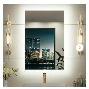 24 in. W x 36 in. H Rectangular Frameless LED Light 3-Color Dimmable Anti-Fog Wall Bathroom Vanity Mirror with Backlit