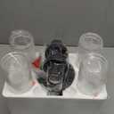 Wall Sconces Set of Two, Hardwired Matte Black Bathroom Sconces Wall Lighting with Clear Glass, Modern Sconces Wall Decor Set of 2 Bathroom Light Fixtures for Mirror Hallway (Bulbs Not Included)