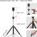 New Upgraded RV Camper 5th Wheel Tripod Stabilizer Jack [Extended Allow Drill Adjust], Adjustable 22.8"-56.7" Fifth Wheel Tripod Stabilizer King Pin, Heavy Duty 5000 lbs Load Kingpin Stabilizer