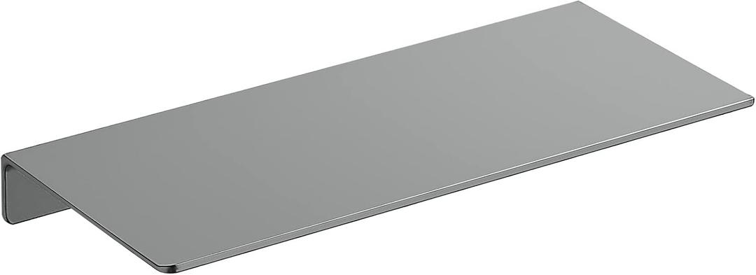 Danpoo Metal Wall Shelf, Small Floating Shelf Bathroom Wall Shelf, 12" Display Shelves for Wall Storage, Grey