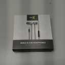 In Ear Wired Earbuds, Wired Headphones with Microphone, 3.5mm Corded Earphones with in Line Volume Controller, Black