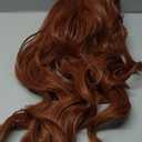 Auburn Synthetic Lace Front Wig,136 Curly Ginger Glueless Wigs for Women Daily Use 22IN#TT33/130B