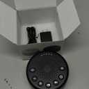 Sound Machine Easysleep White Noise Machine with 25 Soothing Sounds and Night Lights with Memory Function 32 Levels of Volume and 5 Sleep Timer Powered by AC or USB for Sleeping Relaxation (Black)