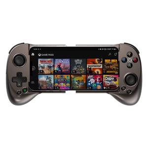 ShanWan Mobile Game Controller for iphone/Android with PHONE CASE Support, Bluetooth Wireless Gamepad - PS Remote Play, Xbox Cloud, Steam Link, GeForce NOW, MFi Arcade Games-Long Battery Life (Metallic brown)