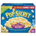 Pop Secret Popcorn, Movie Theater Butter, 3.2 Ounce Microwave Bags, 12 Count Box (Pack of 4) (EXP 09/20/26)