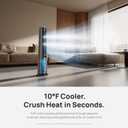 DREO TurboCool Misting Fan 765S, Fans that Blow Cold Air, 10°F Cooling Fan, Large