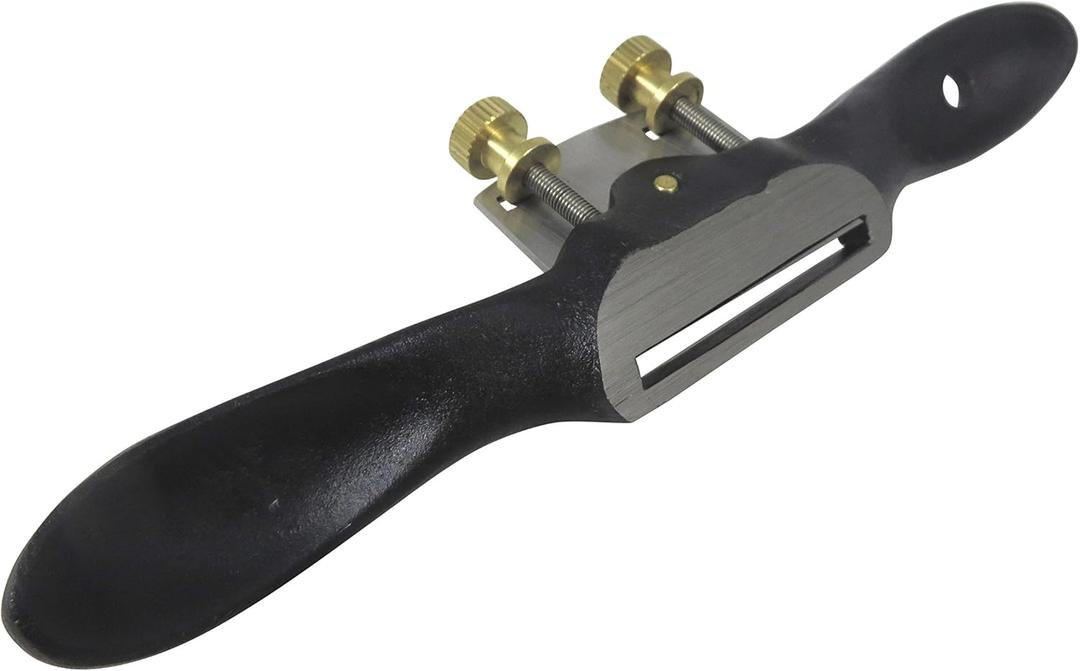 Taytools 469577 Round Bottom Curved Spokeshave Fine Adjustment 2 Inches Wide High Carbon Blade RC 55-60 9-1/2 Inches Overall