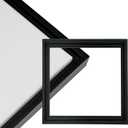Cardinali Renewal Core Floater Frame, 6-Pack, Black, 11x14, For 3/4" Deep Canvas, Open Back Floating Canvas Frames, No Glass or Backing Floating Illusion Frame, Hardware Included