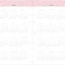 Filofax Calendar Diary Refill, Personal/Compact Size, Week-to-View, Confetti Minimal Diary Pack, Multilingual: Five Languages, 2025 (C68491-25)