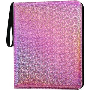 9 Pocket Card Binder - 1080 Double Sided Pocket PU Premium Zip Trading Card Binder Collectible Card Albums for MTG, TCG, Sports Cards, Game Cards - Purple