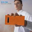 ZZXX for Samsung Galaxy S10 Plus Wallet Case with [RFID Blocking] Card Slot Stand Strong Magnetic Leather Flip Fold Protective Phone Case for Samsung Galaxy S10+ Case Wallet(Brown-6.4 inch)