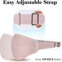 3D Eye Mask Sleep Mask for Men & Women, 100% Pressure-Free & Light Block-Out Eye Mask for Sleep with Easy Adjustable Strap, Night Eye Cover for Travel, Pink