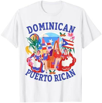 Dominican & Puerto Rican Flag Outfit Idea For Kids Dominican T-Shirt Size L