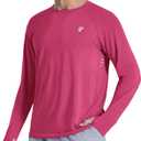 Men's Long Sleeve Sun Protection Swim Shirts UPF 50+ Rash Guard Quick Dry Lightweight Fishing Shirts for Beach Summer (Medium)