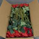 Hananona 50 Artificial Roses in Bulk, Fake Velvet Silk Burgundy Roses Realistic Red Roses for Wedding Centerpieces Flower Arrangement Home Decor (50, Burgundy)