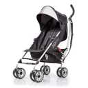 3Dlite Convenience Stroller, Black  Lightweight, with Aluminum Frame, Large Seat Area, Mesh Siding, 4 Position Recline, Extra Large Storage Basket  for Travel