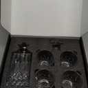 LIGHTEN LIFE Crystal Whiskey Decanter Set for Men - Gift Box With Glasses, Non-Lead Glass for Bourbon and Liquor - Perfect for Dad, Husband, Whiskey Lovers