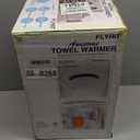 Large Towel Warmer for Bathroom - Heated Towel Warmers Bucket, Wood Handle, Auto Shut Off, Fits Up to Two 40"X70" Oversized Towels, Bathrobes, Blankets, for Mother's Gifts, White