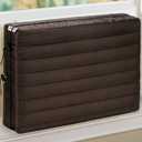 FORSPARK Indoor Air Conditioner Cover, AC Covers for Inside with Free Drawstring, 17L x 13H x 3.5D inches Brown