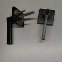 Kwikset Casey Interior Privacy Door Handle with Lock, Door Lever For Bathroom and Bedroom, Matte Black Reversible Keyless Turn Lock, with Microban Protection (1 Pack)