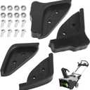 Braveboy Single Stage Snow Blower Protective Slide Skid Shoes Kit Compatible with Ego 21 SNT2112 SNT2114 SNT2110 SNT2100 SNT2101 SNT2102 SNT2102 Snow Blower- with 4 Mounting Screws,Black