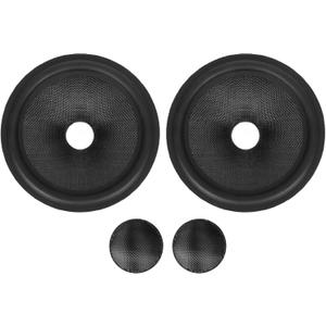 Paper Speaker Cone Subwoofer Cones,1 Inch Inner Diameter Speaker Paper Drum with Rubber Surround for 5 Inch Speakers 2pcs