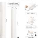 BEWAVE 3" 10 Ft Mini Split Line Set Cover Kit, Decorative PVC Tubing Cover Kit for Mini Split Air Conditioners and Heat Pumps