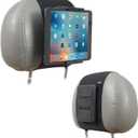 TFY Car Mount Holder, Car Headrest Mount Holder for Phones and Tablets, Compatible with 5 to 10.5 Inch Screens Devices (Black)