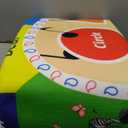 BENRON 7x10 Playroom Rug for Kids Washable, PlayMat with ABC Alphabet Beige