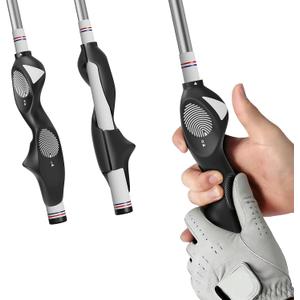 Golf Grip Trainer, Silicone Full-Cover Swing Training Aid, Corrects Grip Posture & Builds Muscle Memory, Adjustable for All Clubs, Right-Handed Golfers